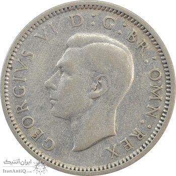 سکه 6 پنس 1943 جرج ششم - EF45 - انگلستان