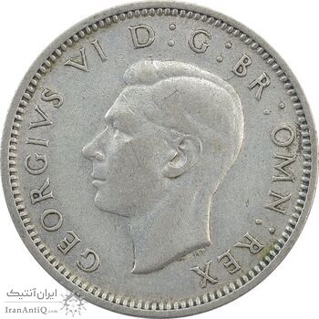 سکه 6 پنس 1944 جرج ششم - EF45 - انگلستان