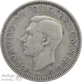 سکه 1 شیلینگ 1938 جرج ششم - تیپ 1 - EF40 - انگلستان