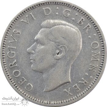 سکه 1 شیلینگ 1946 جرج ششم - تیپ 1 - AU50 - انگلستان