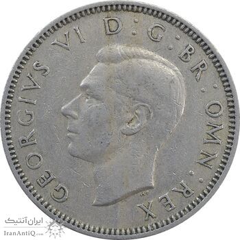 سکه 1 شیلینگ 1950 جرج ششم - تیپ 1 - EF40 - انگلستان