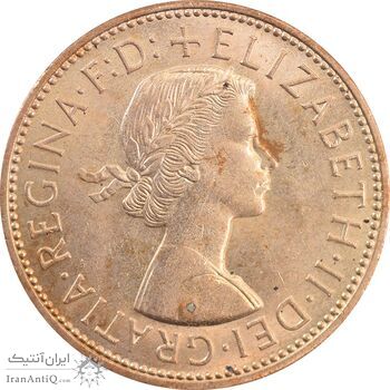 سکه 1 پنی 1963 الیزابت دوم - MS63 - انگلستان