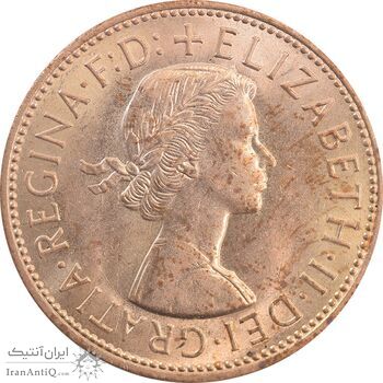 سکه 1 پنی 1964 الیزابت دوم - MS63 - انگلستان