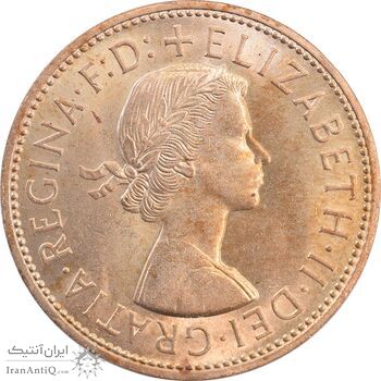 سکه 1 پنی 1966 الیزابت دوم - MS65 - انگلستان سکه 1 پنی 1966 الیزابت دوم - MS65 - انگلستان