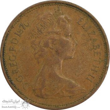 سکه 2 پنس 1976 الیزابت دوم - VF35 - انگلستان سکه 2 پنس 1976 الیزابت دوم - VF35 - انگلستان