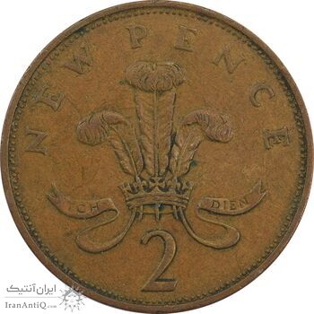سکه 2 پنس 1976 الیزابت دوم - VF35 - انگلستان سکه 2 پنس 1976 الیزابت دوم - VF35 - انگلستان