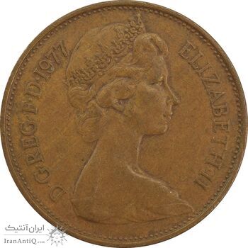 سکه 2 پنس 1977 الیزابت دوم - EF45 - انگلستان