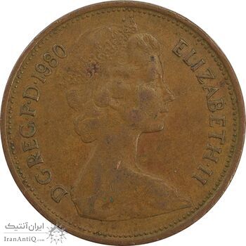 سکه 2 پنس 1980 الیزابت دوم - EF40 - انگلستان
