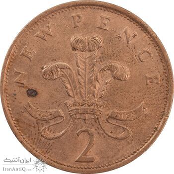 سکه 2 پنس 1981 الیزابت دوم - AU50 - انگلستان