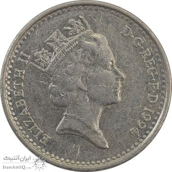 سکه 5 پنس 1994 الیزابت دوم - EF40 - انگلستان