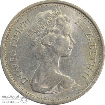 سکه 5 پنس 1970 الیزابت دوم - AU55 - انگلستان