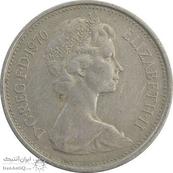 سکه 5 پنس 1970 الیزابت دوم - EF45 - انگلستان