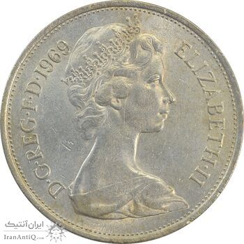 سکه 10 پنس 1969 الیزابت دوم - AU58 - انگلستان