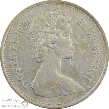 سکه 10 پنس 1980 الیزابت دوم - AU50 - انگلستان