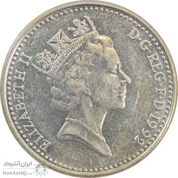 سکه 10 پنس 1992 الیزابت دوم - AU55 - انگلستان سکه 10 پنس 1992 الیزابت دوم - AU55 - انگلستان