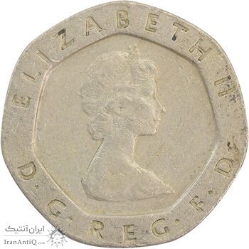 سکه 20 پنس 1982 الیزابت دوم - EF40 - انگلستان سکه 20 پنس 1982 الیزابت دوم - EF40 - انگلستان