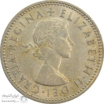 سکه 1 شیلینگ 1962 (سپر انگلیس) الیزابت دوم - MS62 - انگلستان