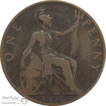 سکه 1 پنی 1896 ویکتوریا - F12 - انگلستان