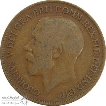 سکه 1 پنی 1914 جرج پنجم - VF20 - انگلستان