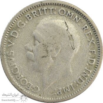 سکه 6 پنس 1929 جرج پنجم - VF30 - انگلستان