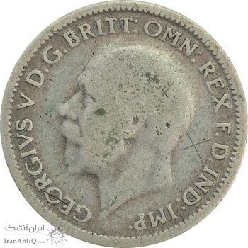 سکه 6 پنس 1929 جرج پنجم - VF35 - انگلستان