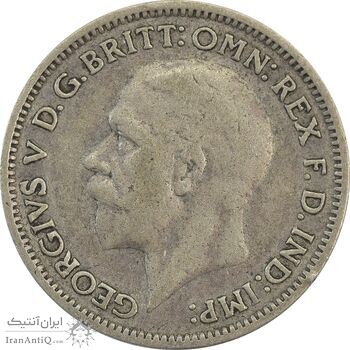 سکه 6 پنس 1932 جرج پنجم - EF45 - انگلستان