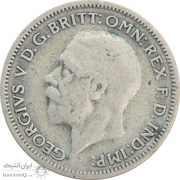 سکه 6 پنس 1936 جرج پنجم - VF30 - انگلستان