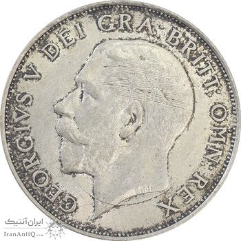 سکه 1 شیلینگ 1921 جرج پنجم - AU55 - انگلستان