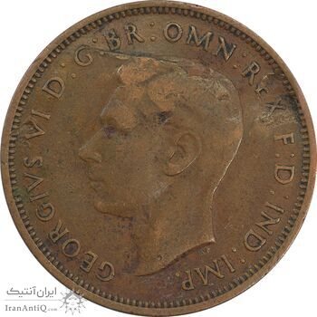 سکه 1/2 پنی 1938 جرج ششم - VF35 - انگلستان سکه 1/2 پنی 1938 جرج ششم - VF35 - انگلستان
