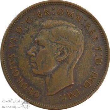 سکه 1 پنی 1937 جرج ششم - EF45 - انگلستان سکه 1 پنی 1937 جرج ششم - EF45 - انگلستان