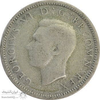 سکه 6 پنس 1938 جرج ششم - VF30 - انگلستان