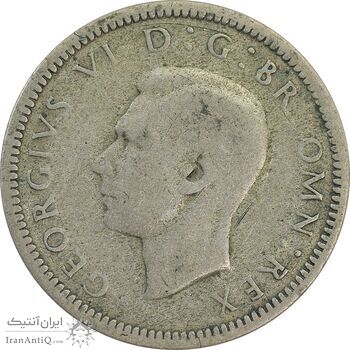 سکه 6 پنس 1938 جرج ششم - VF25 - انگلستان