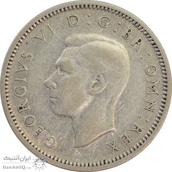 سکه 6 پنس 1939 جرج ششم - EF40 - انگلستان