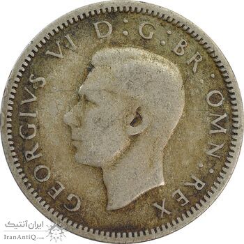 سکه 6 پنس 1939 جرج ششم - VF35 - انگلستان