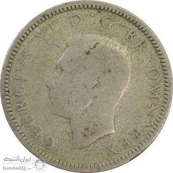 سکه 6 پنس 1939 جرج ششم - VF25 - انگلستان