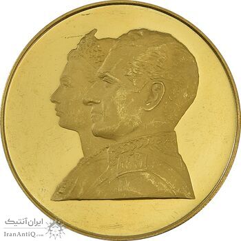 مدال طلا 2000 ریال جشنهای 2500 ساله 1350 - PF62 - محمد رضا شاه