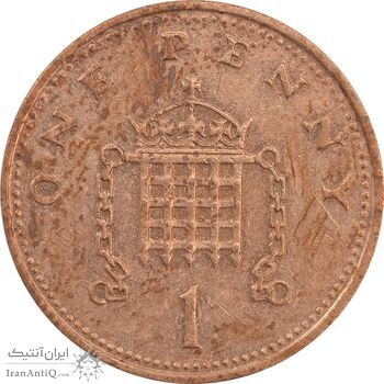 سکه 1 پنی 1987 الیزابت دوم - EF45 - انگلستان