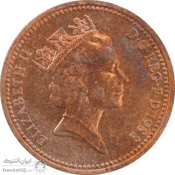 سکه 1 پنی 1988 الیزابت دوم - AU55 - انگلستان