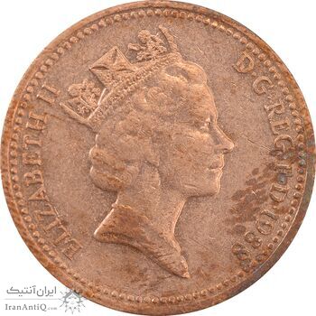 سکه 1 پنی 1988 الیزابت دوم - AU50 - انگلستان