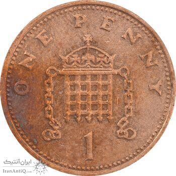 سکه 1 پنی 1988 الیزابت دوم - AU50 - انگلستان