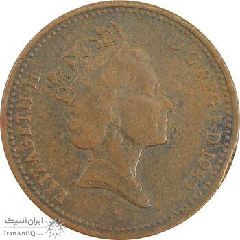 سکه 1 پنی 1989 الیزابت دوم - EF40 - انگلستان