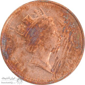 سکه 1 پنی 1994 الیزابت دوم - AU50 - انگلستان