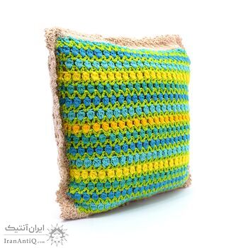 کوسن روکش قلاب بافی طرح مزرعه گل کوسن روکش قلاب بافی طرح مزرعه گل