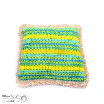 کوسن روکش قلاب بافی طرح مزرعه گل کوسن روکش قلاب بافی طرح مزرعه گل