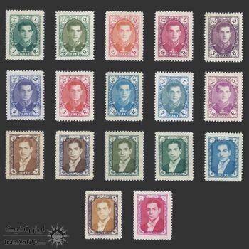 تمبر سری هفتم پستی 1336 - محمد رضا شاه