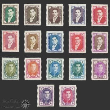 تمبر سری هشتم پستی 1336 - محمد رضا شاه