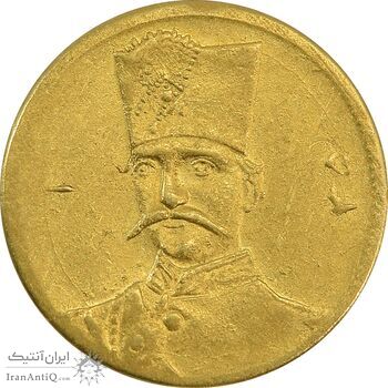 سکه طلا 5000 دینار 1305 تصویری - MS62 - ناصرالدین شاه