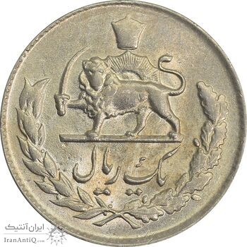 سکه 1 ریال 1334 - AU58 - محمد رضا شاه