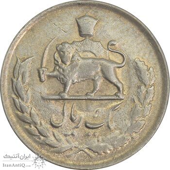 سکه 1 ریال 1334 - AU50 - محمد رضا شاه
