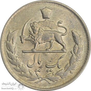 سکه 1 ریال 1335 - AU55 - محمد رضا شاه سکه 1 ریال 1335 - AU55 - محمد رضا شاه